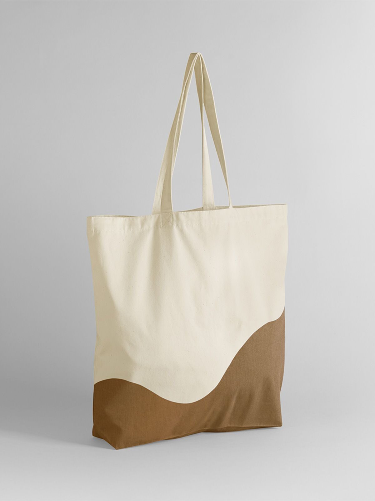 Organic Cotton Wave Print Maxi Tote W235