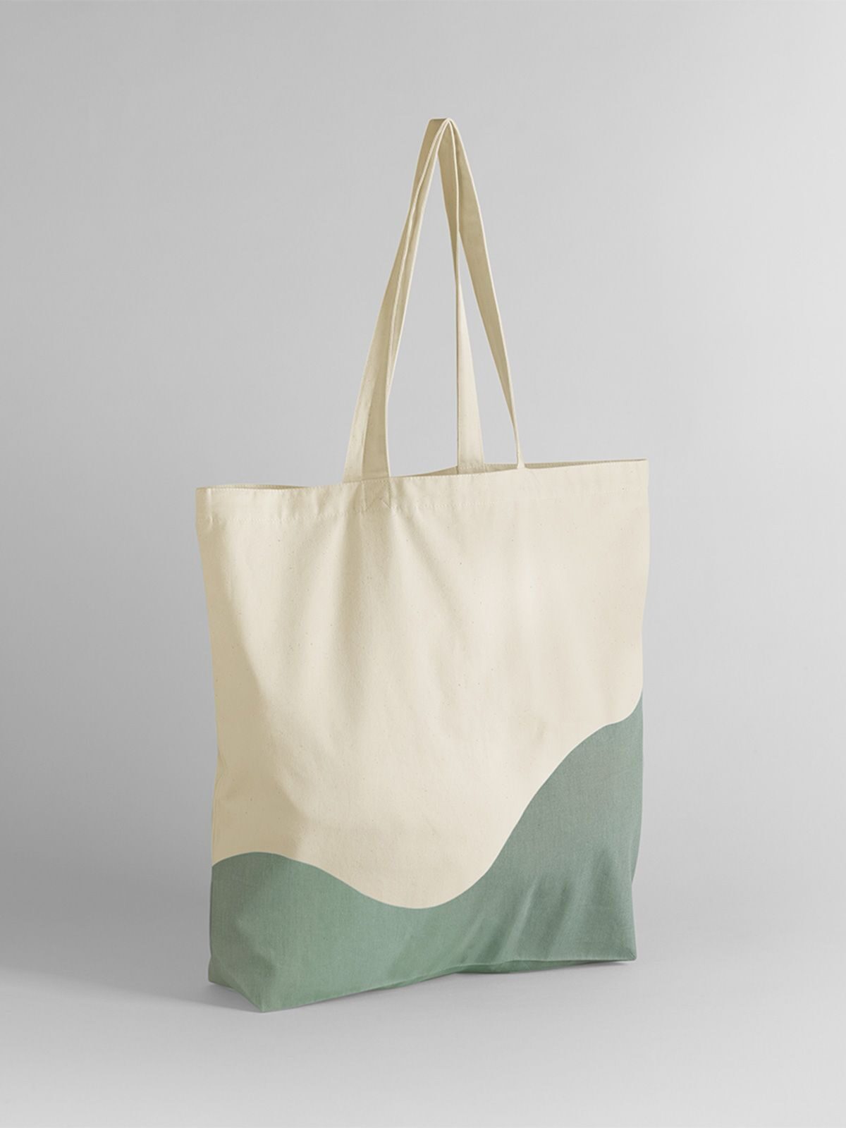 Organic Cotton Wave Print Maxi Tote W235