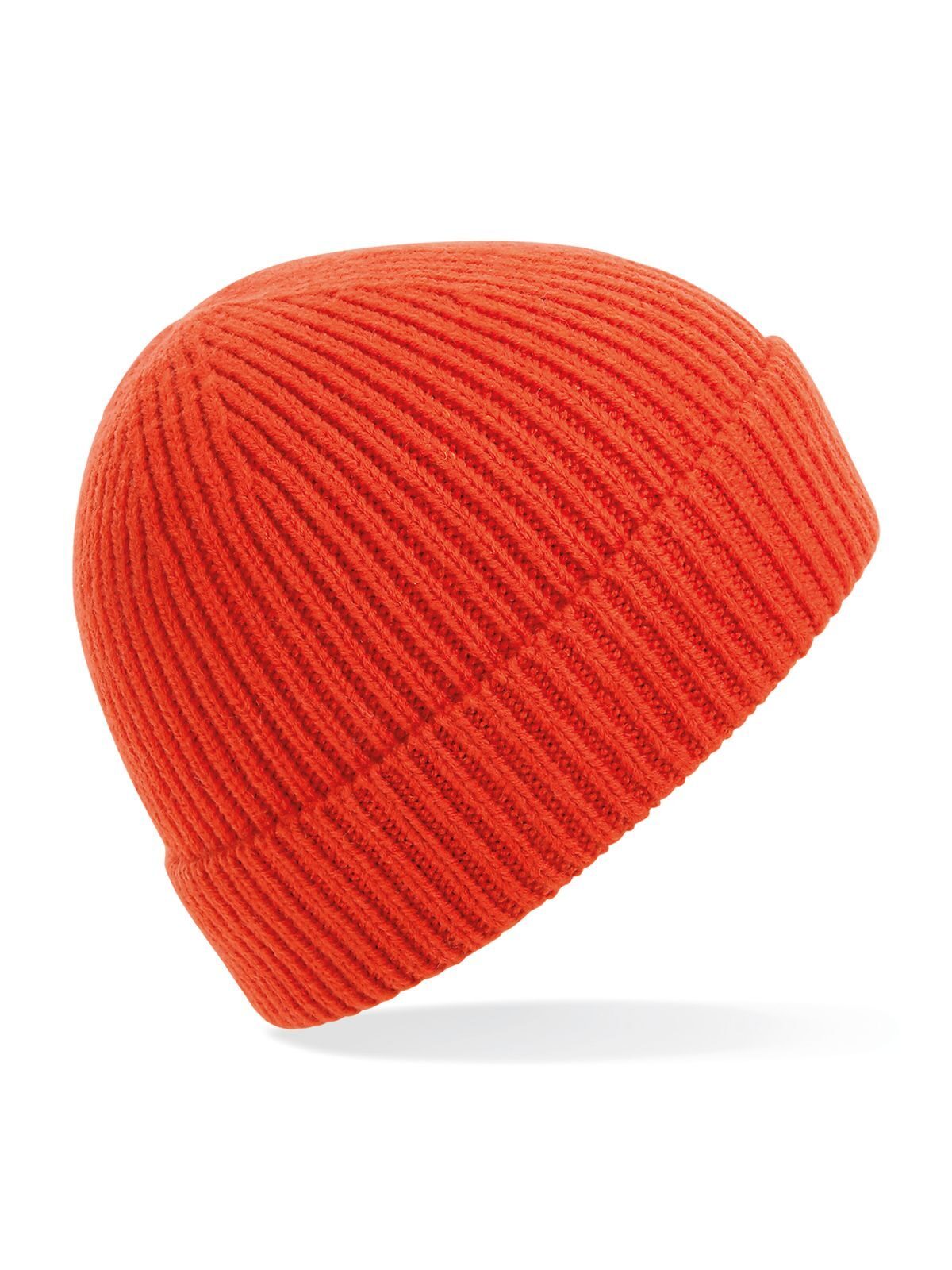 Engineered Knit Ribbed Beanie