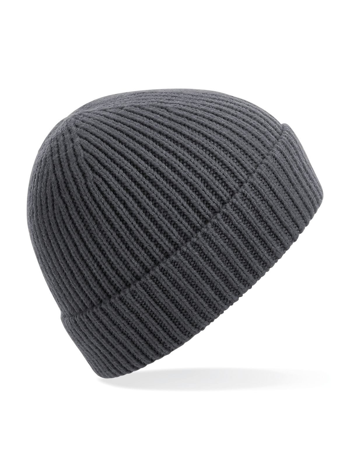 Engineered Knit Ribbed Beanie