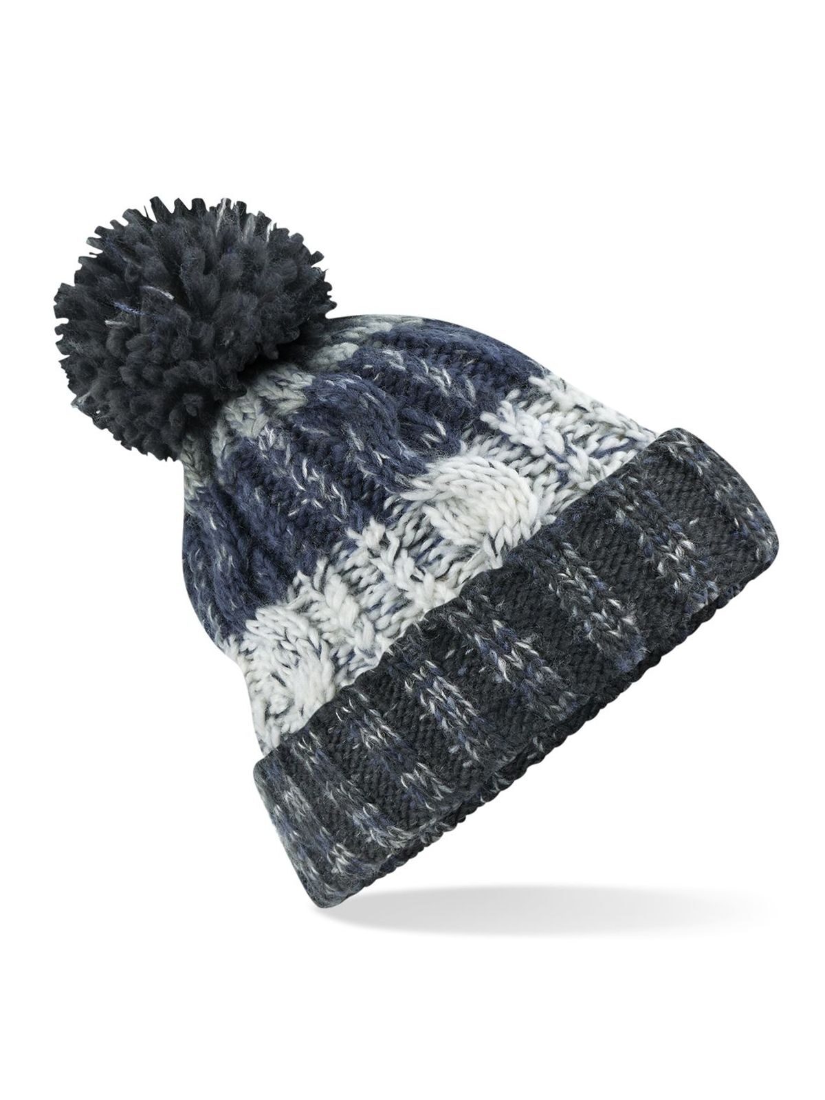 Corkscrew Pom Pom Beanie
