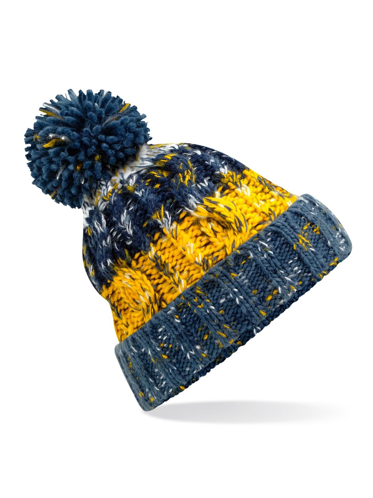 Corkscrew Pom Pom Beanie