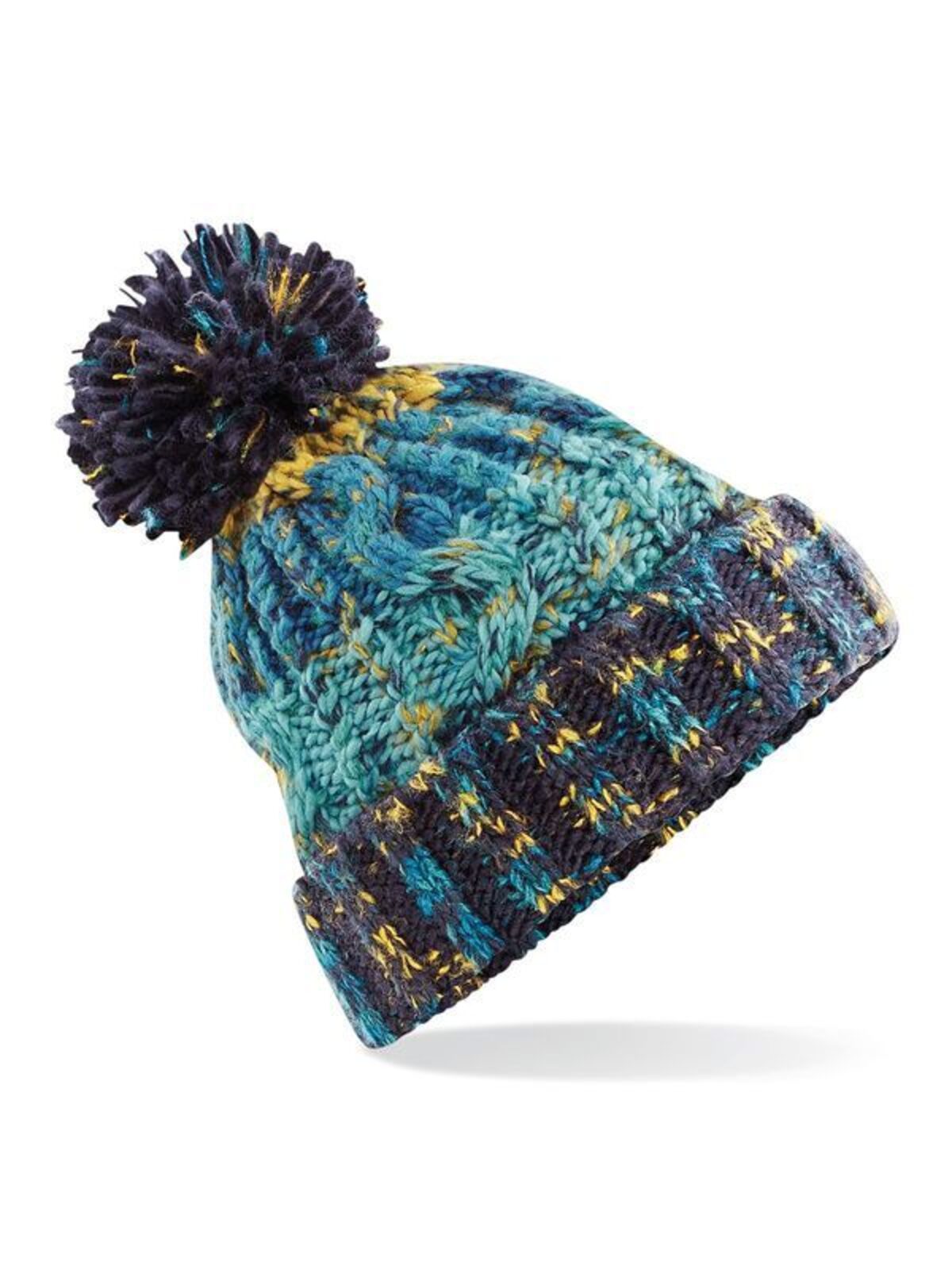 Corkscrew Pom Pom Beanie