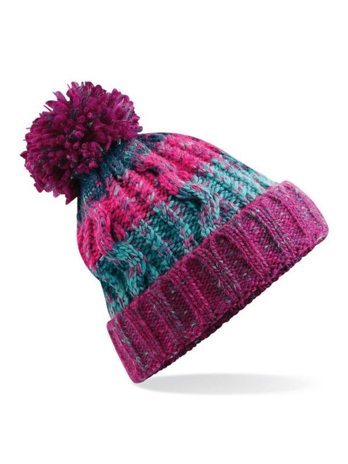 Corkscrew Pom Pom Beanie
