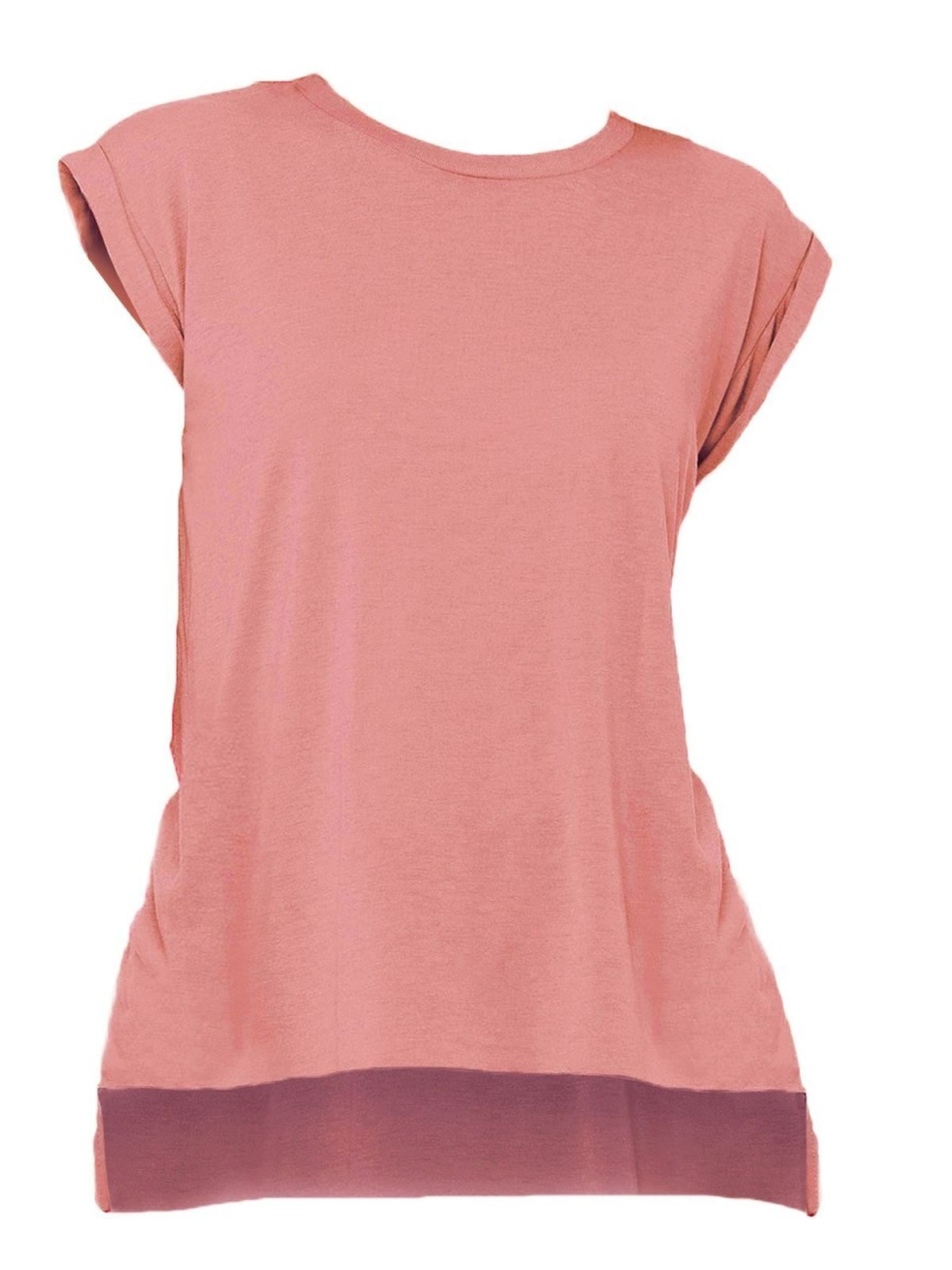 Women's Flowy Muscle Tee with Rolled Cuff