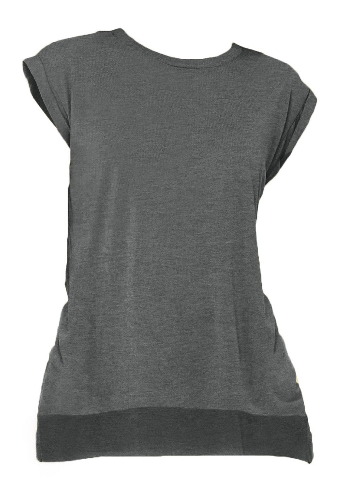 Women's Flowy Muscle Tee with Rolled Cuff