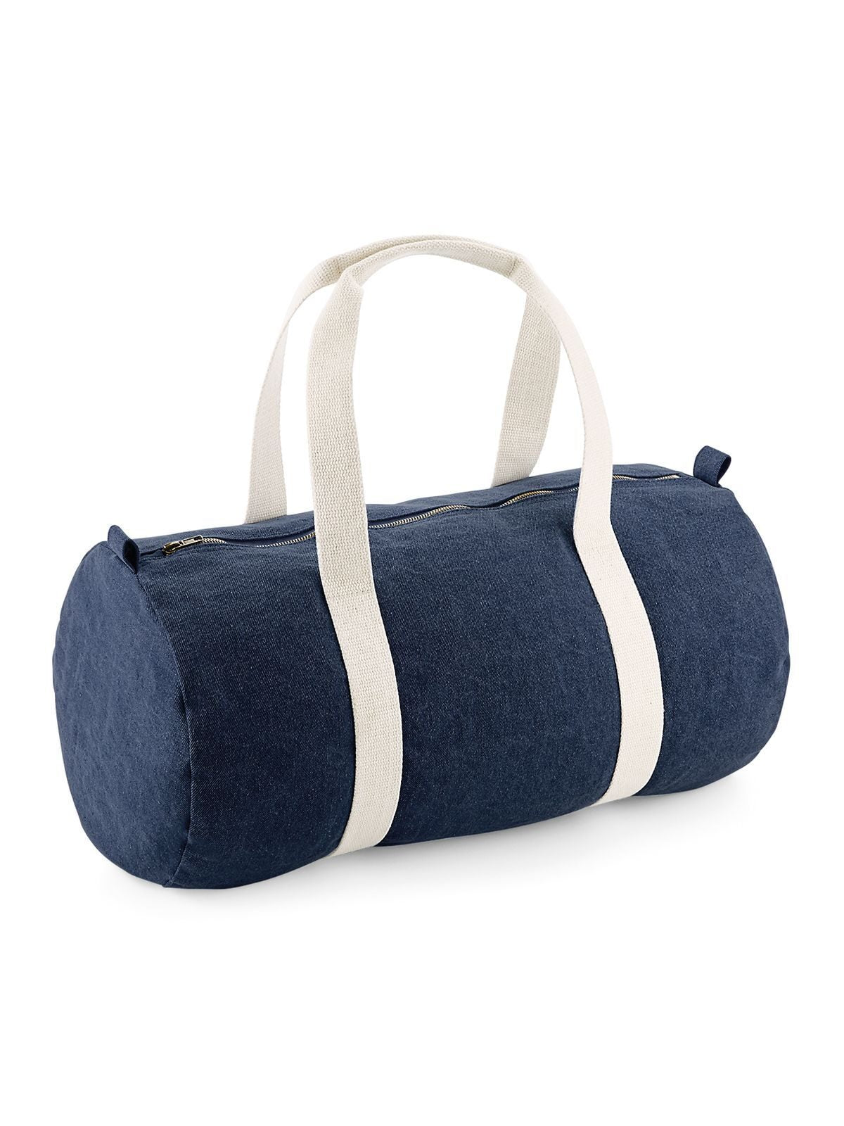 Denim Barrel Bag