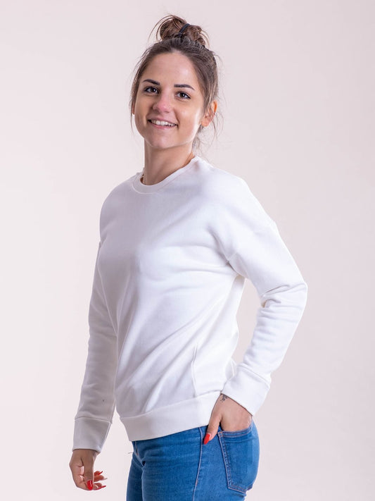 Felpa donna manica setin
