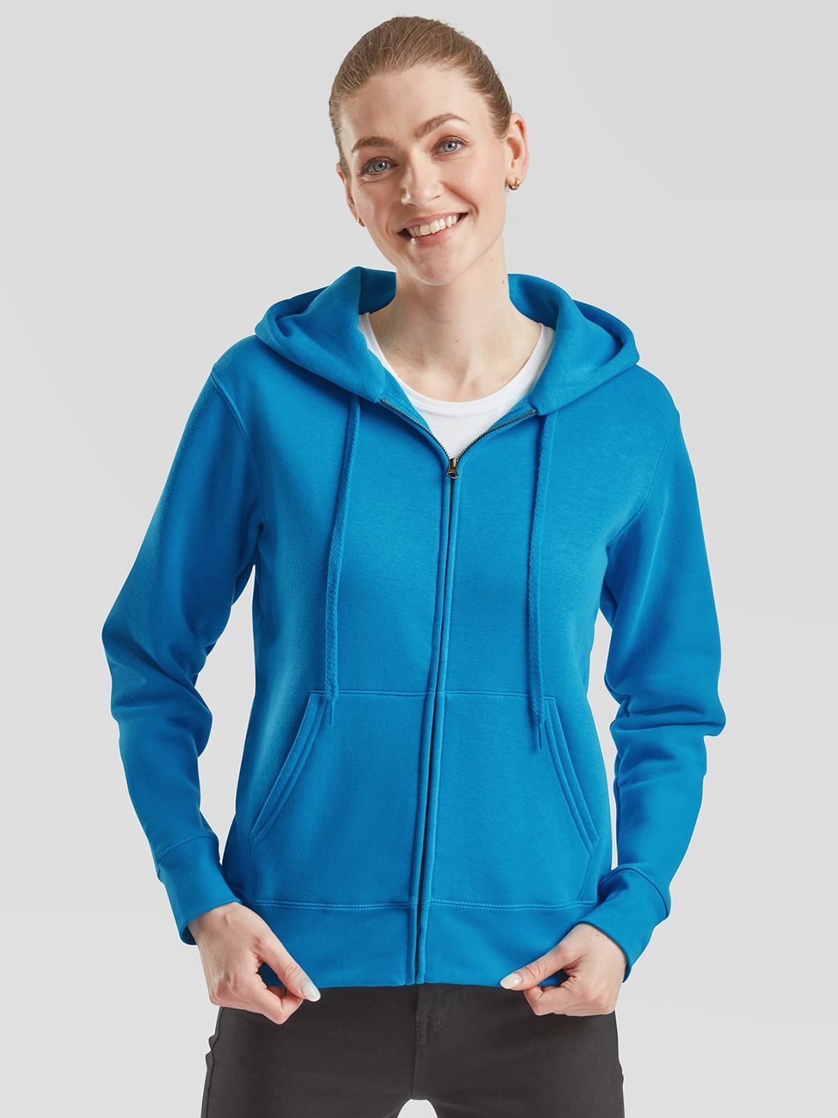 Ladies Premium Hooded Sweat Jacket