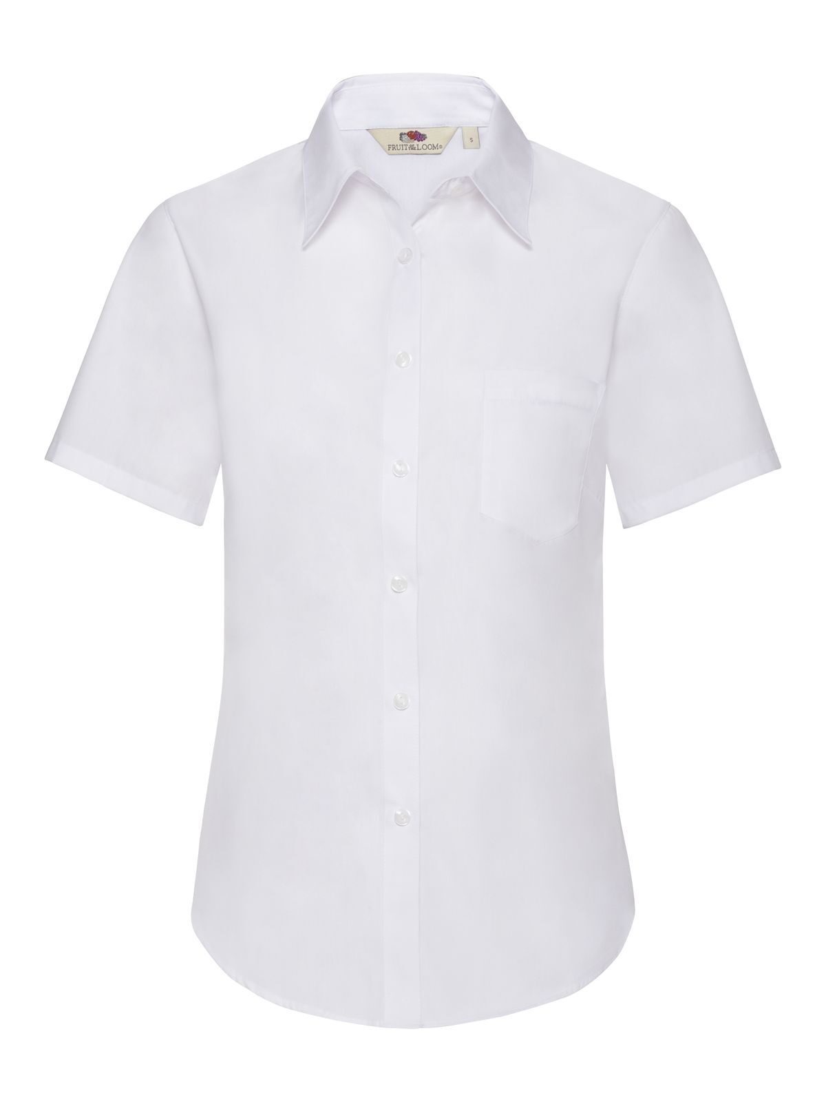 Ladies Poplin Shirt Short Sleeve