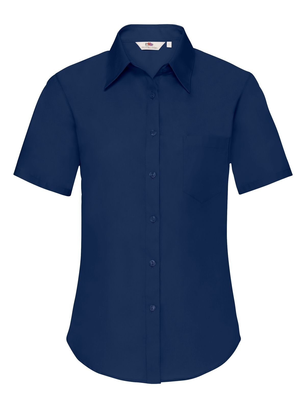 Ladies Poplin Shirt Short Sleeve