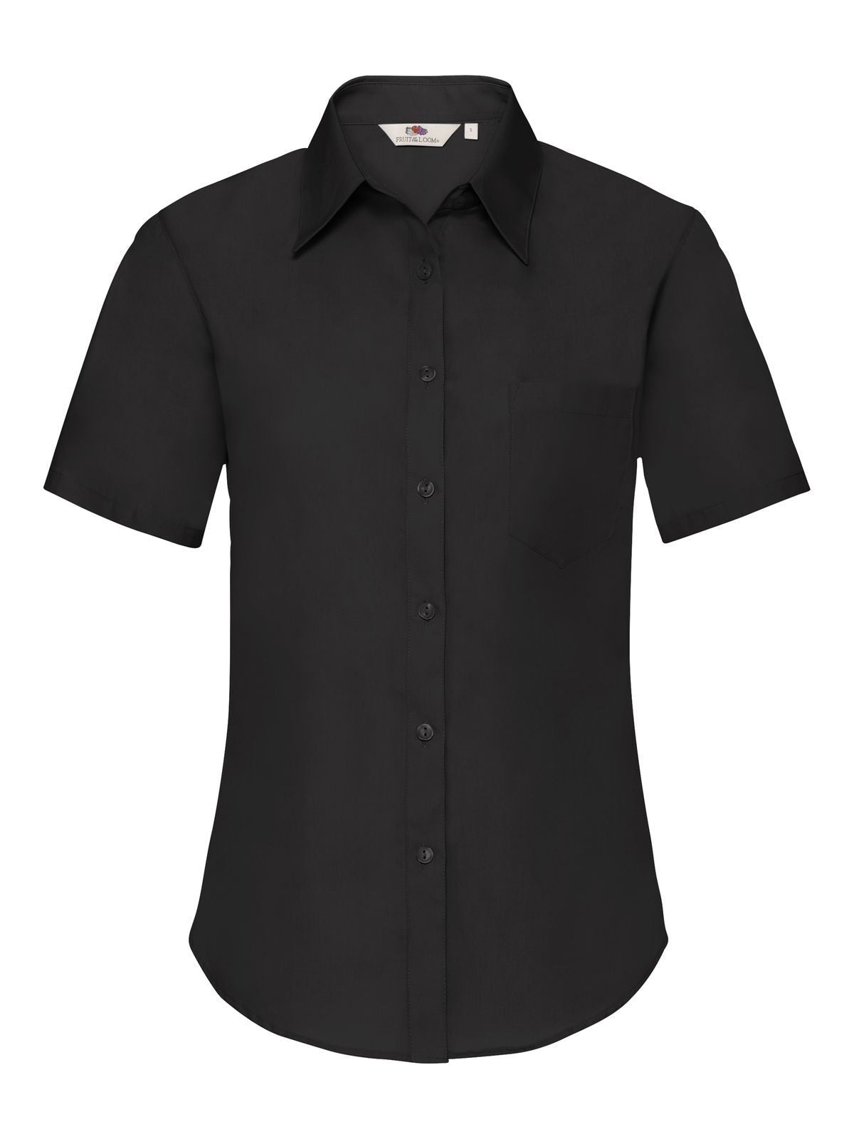 Ladies Poplin Shirt Short Sleeve