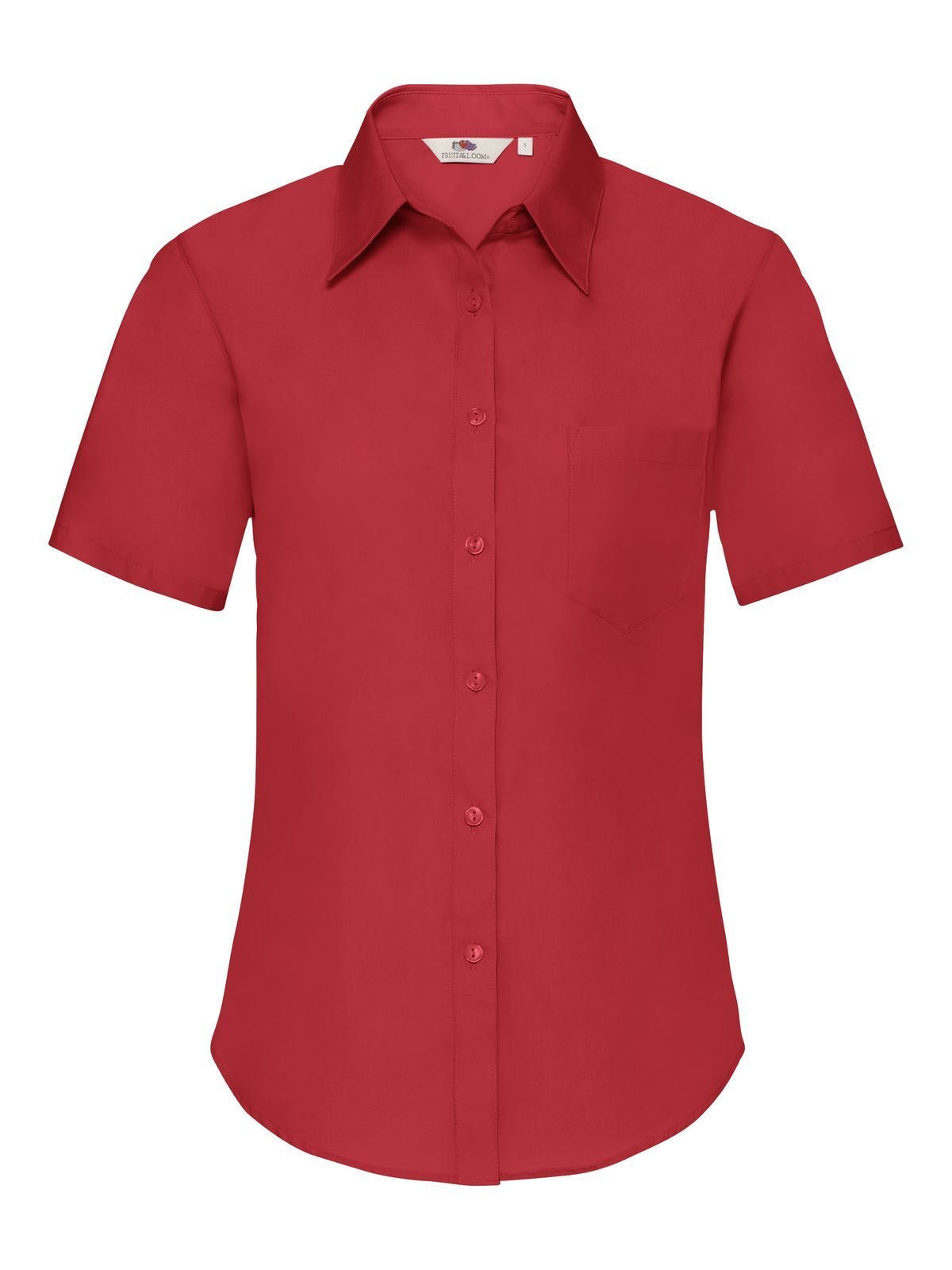 Ladies Poplin Shirt Short Sleeve