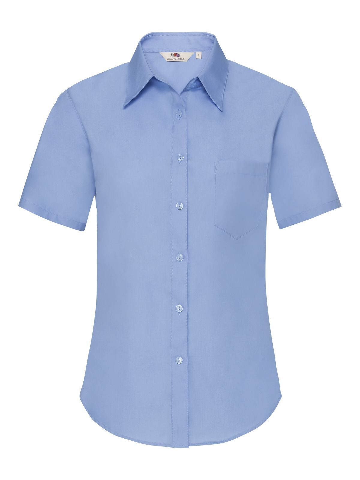 Ladies Poplin Shirt Short Sleeve