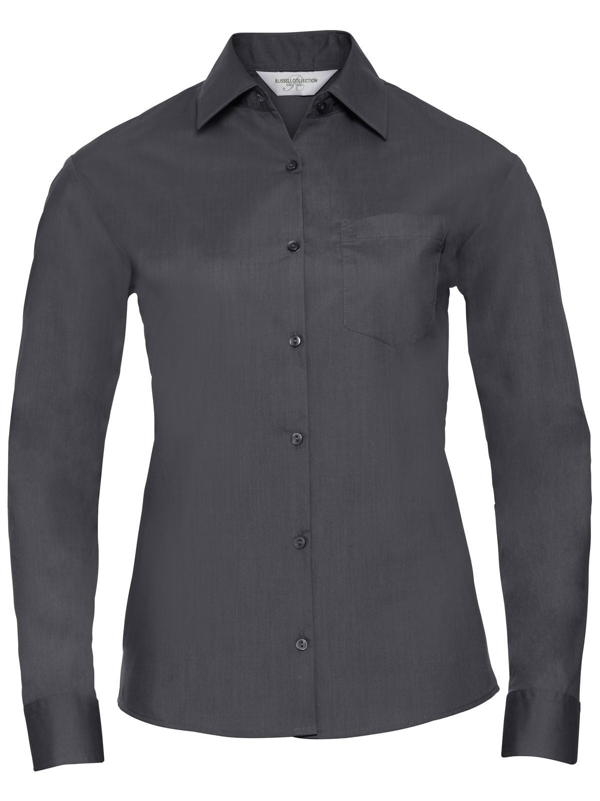 Ladies' Long Sleeve PolyCotton Poplin Shirt
