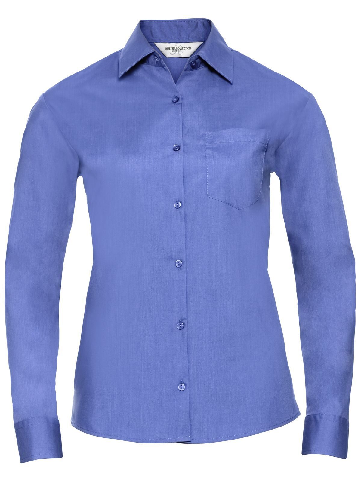 Ladies' Long Sleeve PolyCotton Poplin Shirt