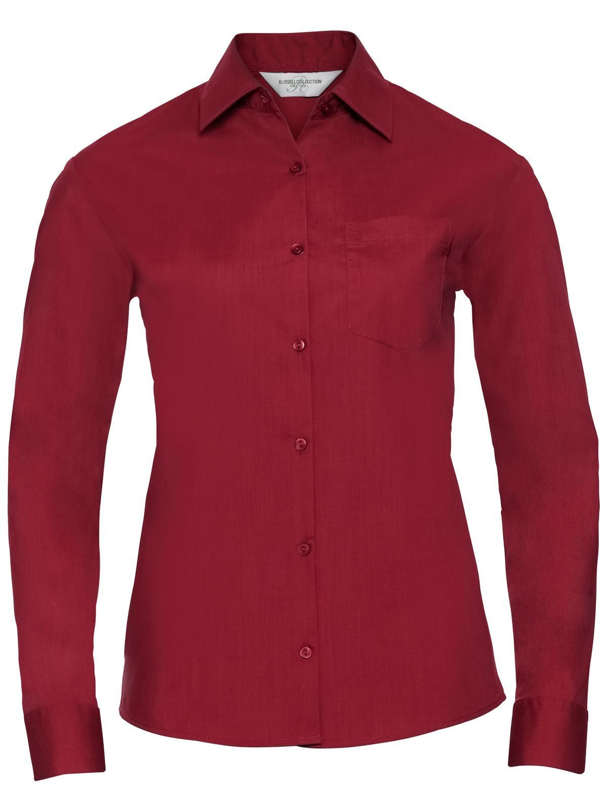 Ladies' Long Sleeve PolyCotton Poplin Shirt