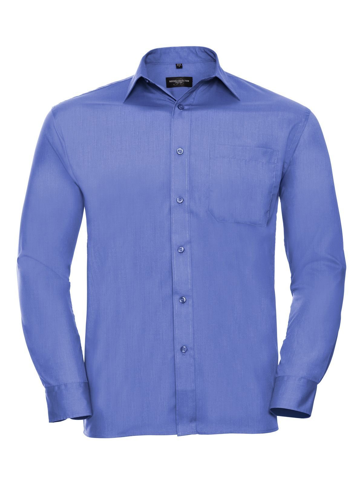 Men's Long Sleeve PolyCotton Poplin Shirt