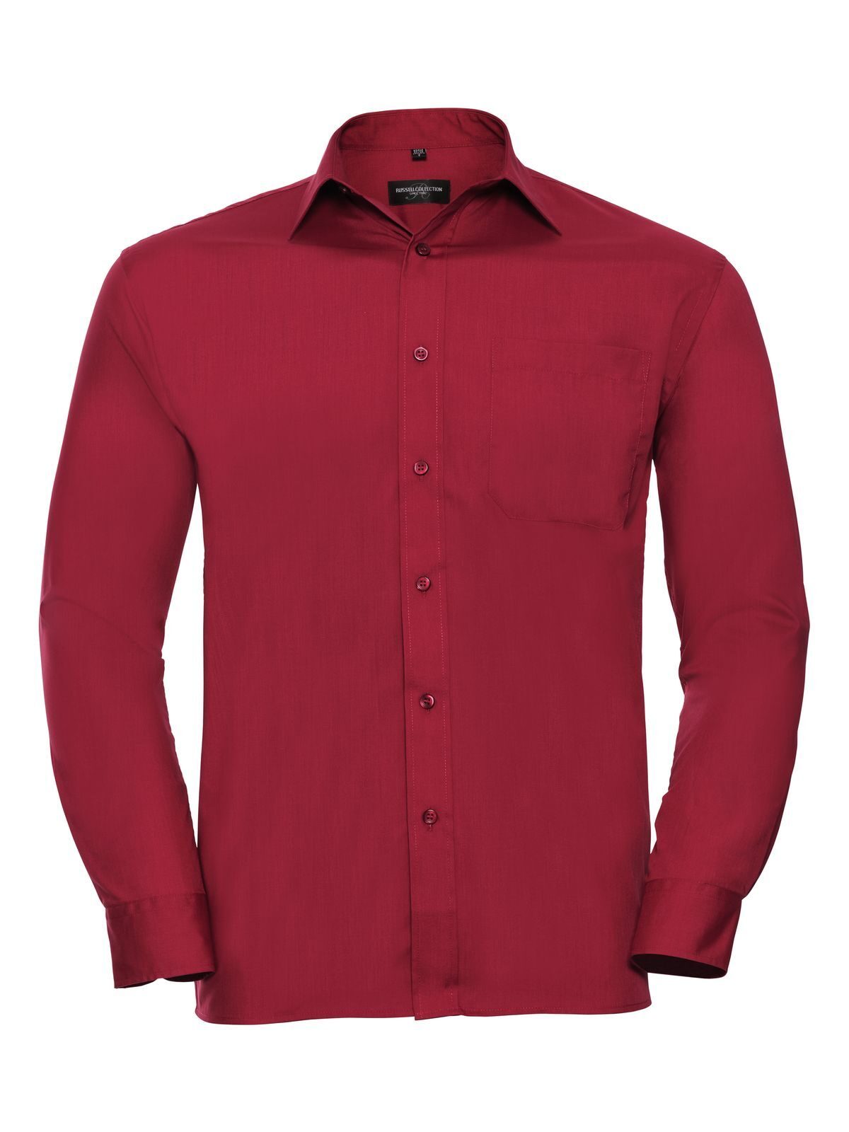 Men's Long Sleeve PolyCotton Poplin Shirt