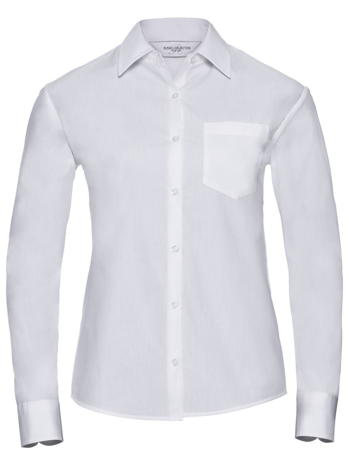 Ladies' Long Sleeve Pure Cotton Poplin Shirt