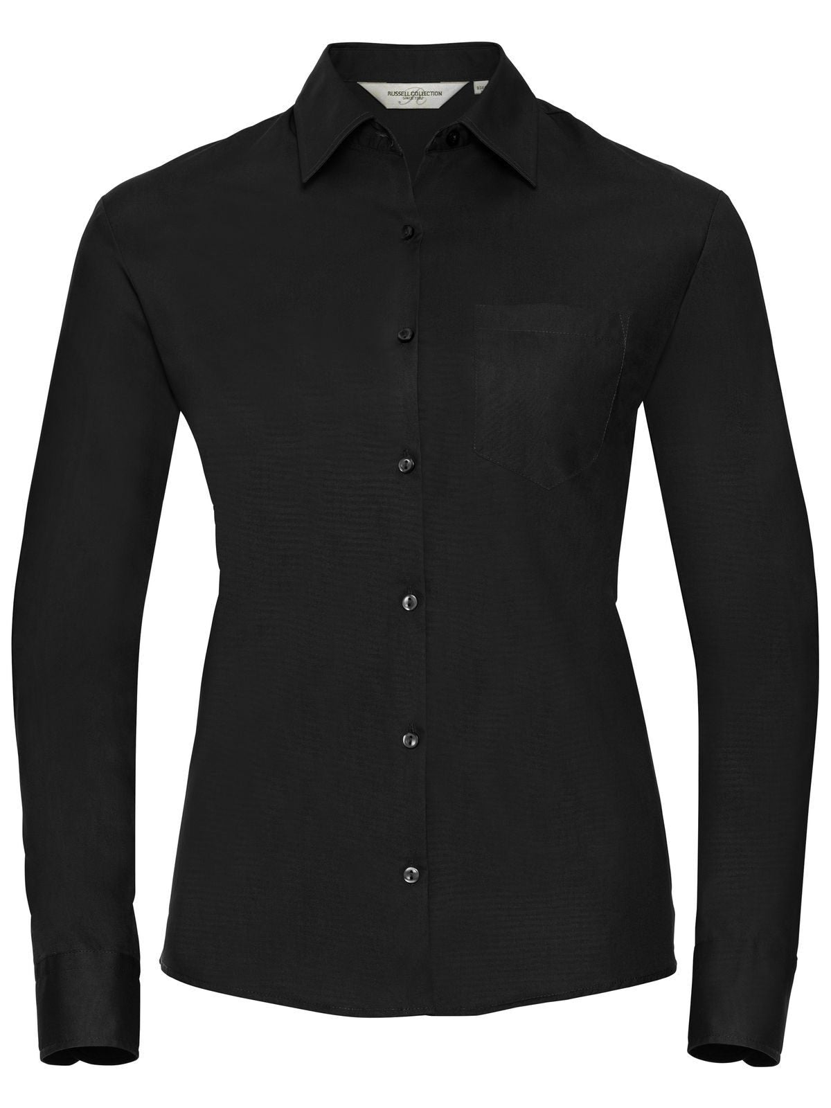 Ladies' Long Sleeve Pure Cotton Poplin Shirt
