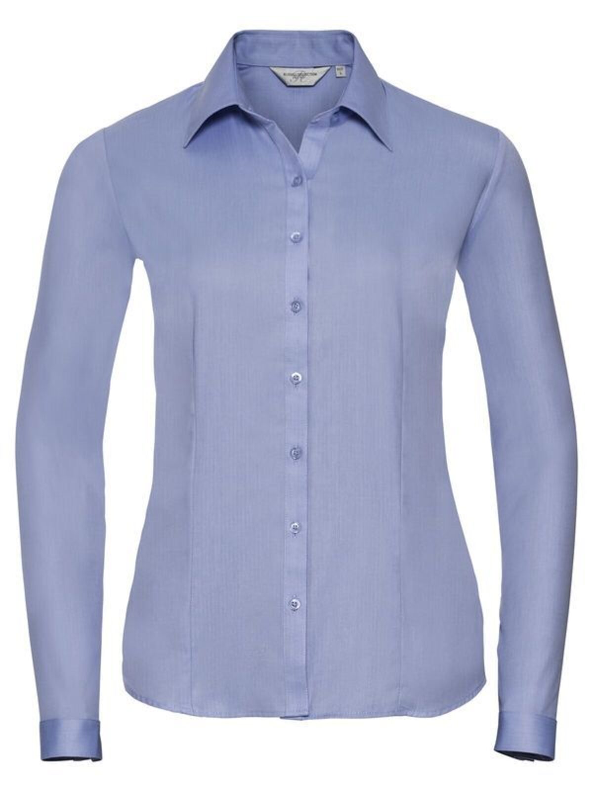 Ladies' Long Sleeve Tailored Herringbone Shirt