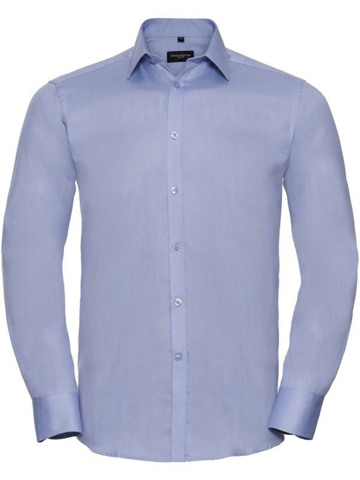 Men's Long Sleeve Tailored Herringbone Shirt