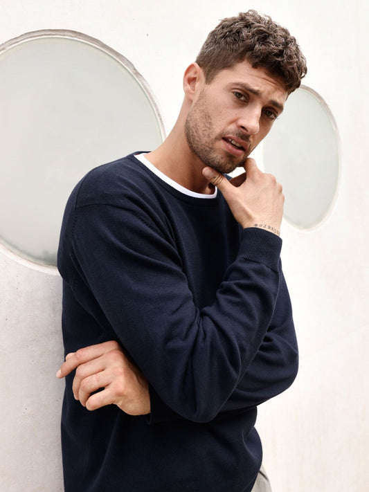Mens' Round-Neck Pullover