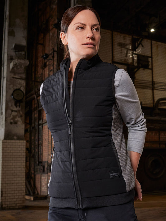 Ladies' Padded Hybrid Vest