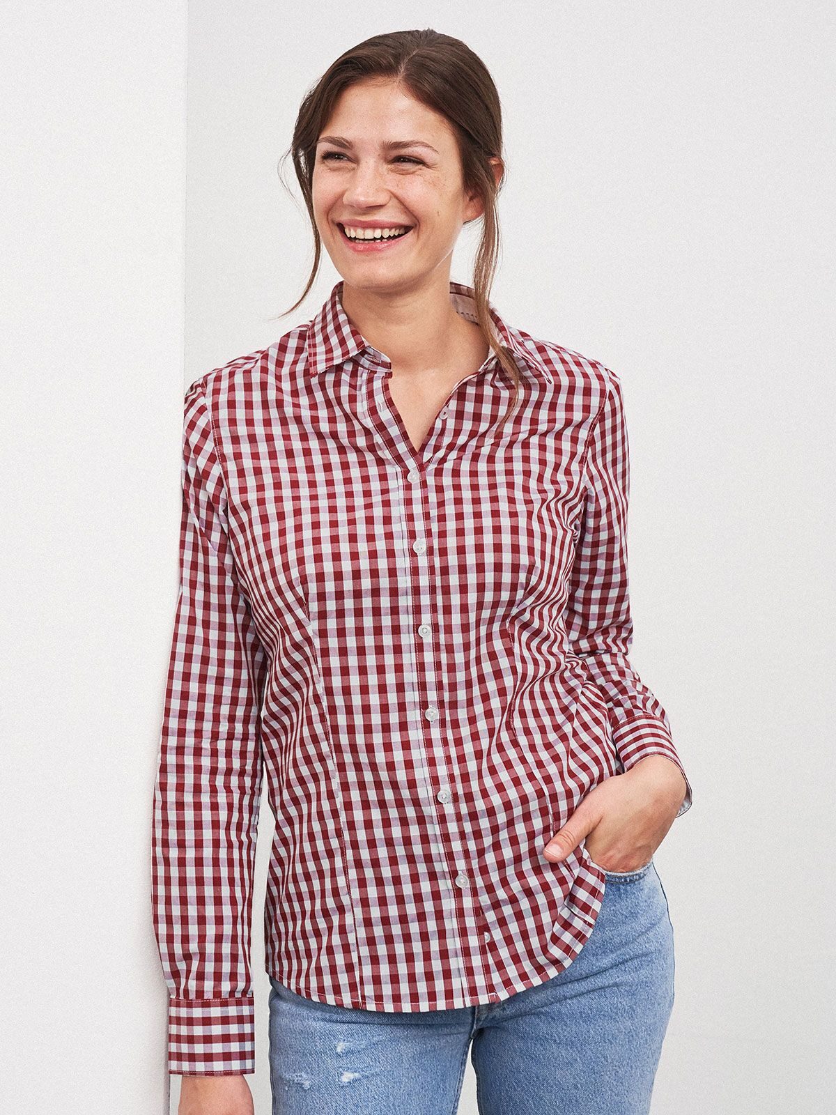 Ladies' Checked Blouse