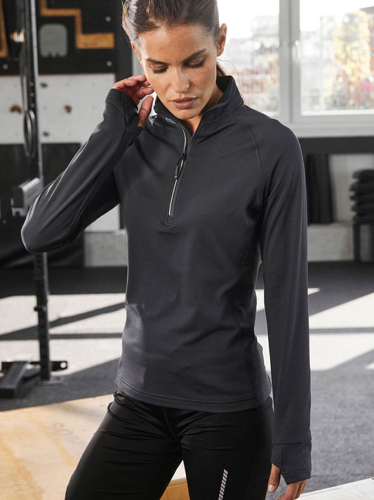 Ladies' Sports  Shirt Halfzip