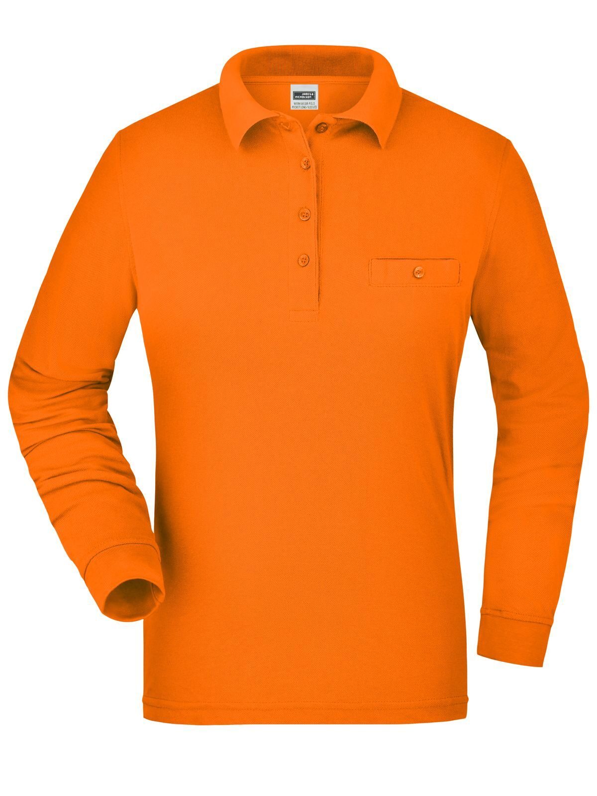 Ladies' Workwear Polo Pocket Longsleeve