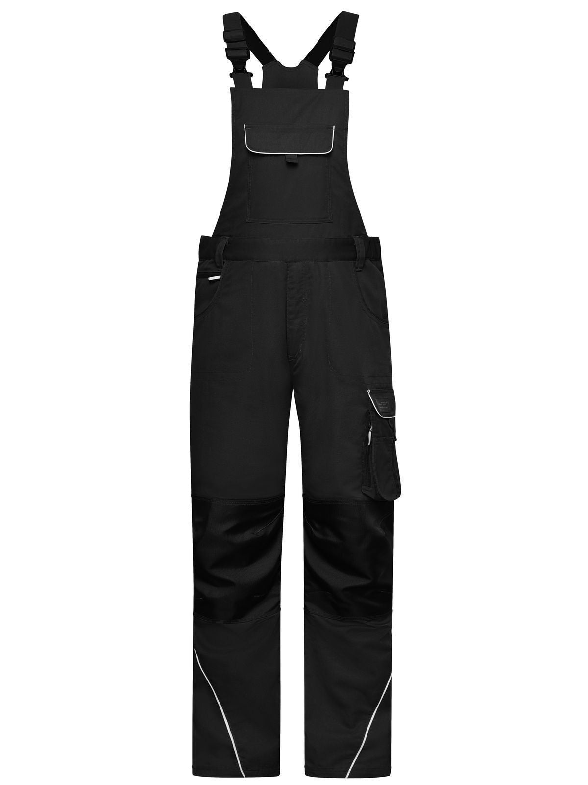 Workwear Pants With Bib - Solid