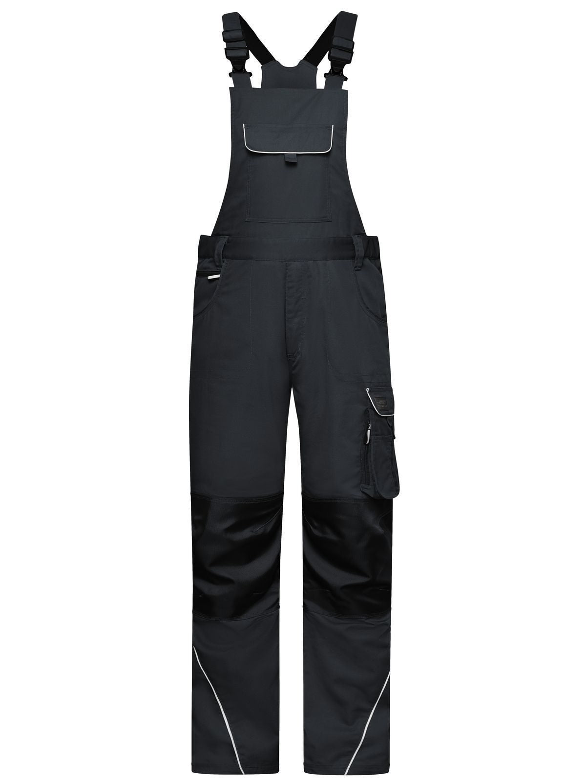 Workwear Pants With Bib - Solid