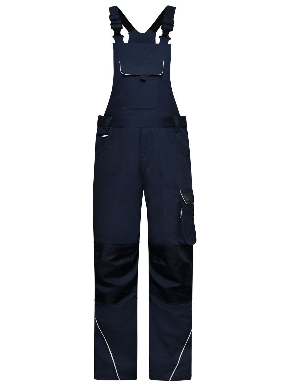 Workwear Pants With Bib - Solid