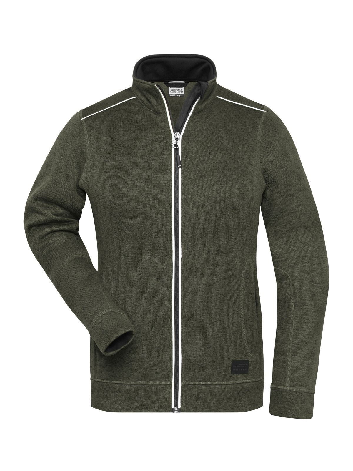Ladies' Knitted Workwear Fleece Jacket - Solid