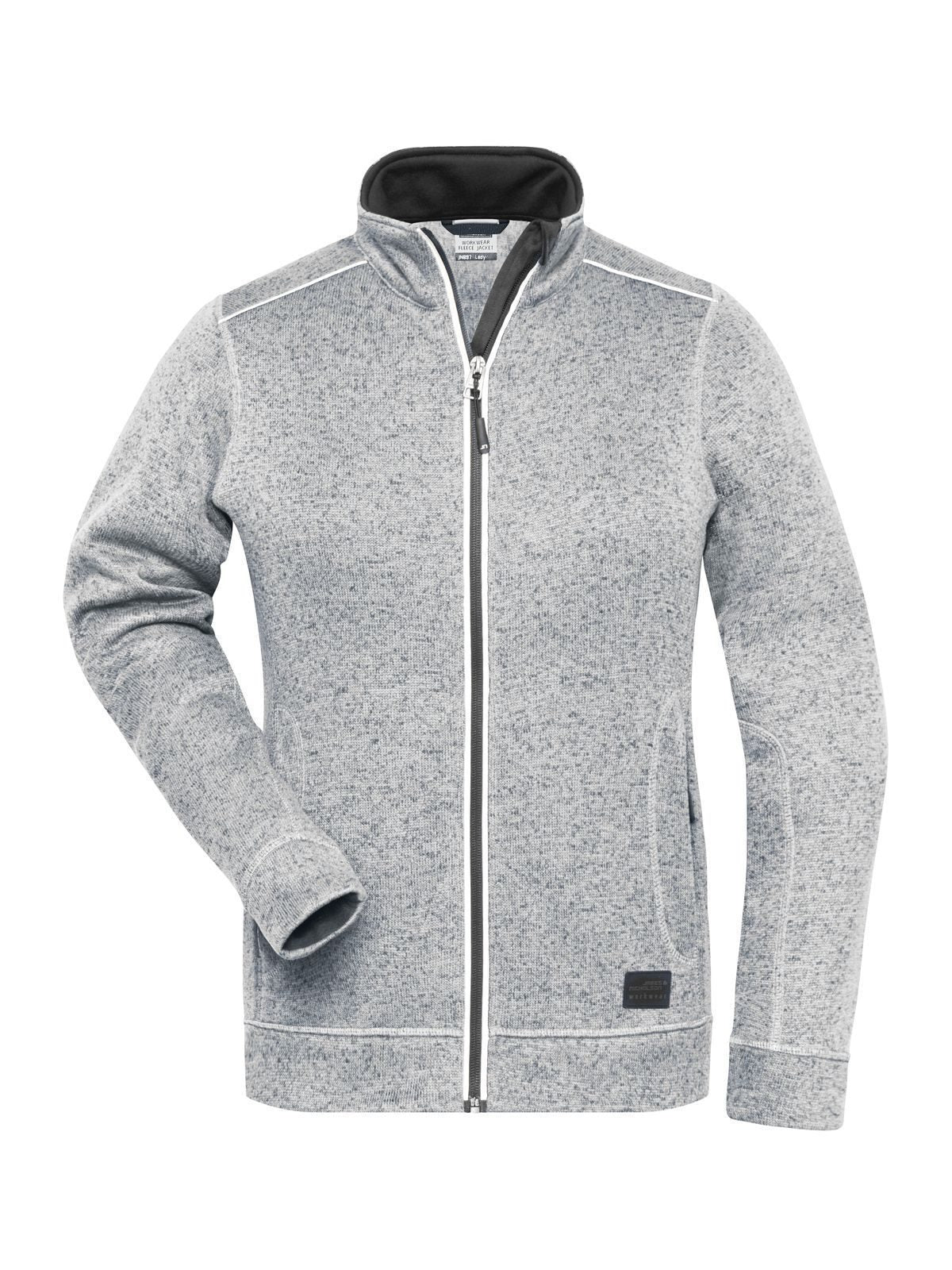Ladies' Knitted Workwear Fleece Jacket - Solid