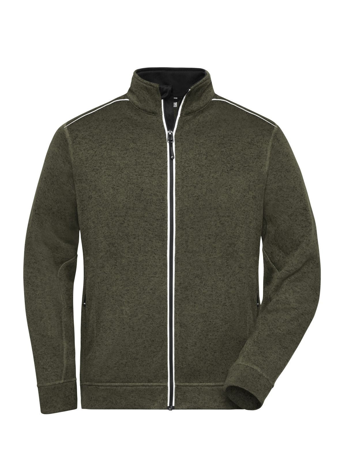 Men's Knitted Workwear Fleece Jacket - Solid