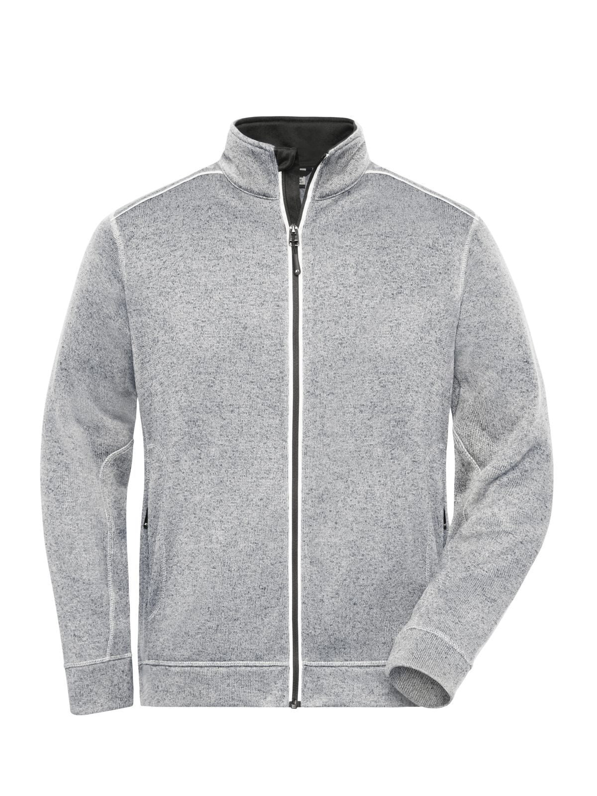 Men's Knitted Workwear Fleece Jacket - Solid