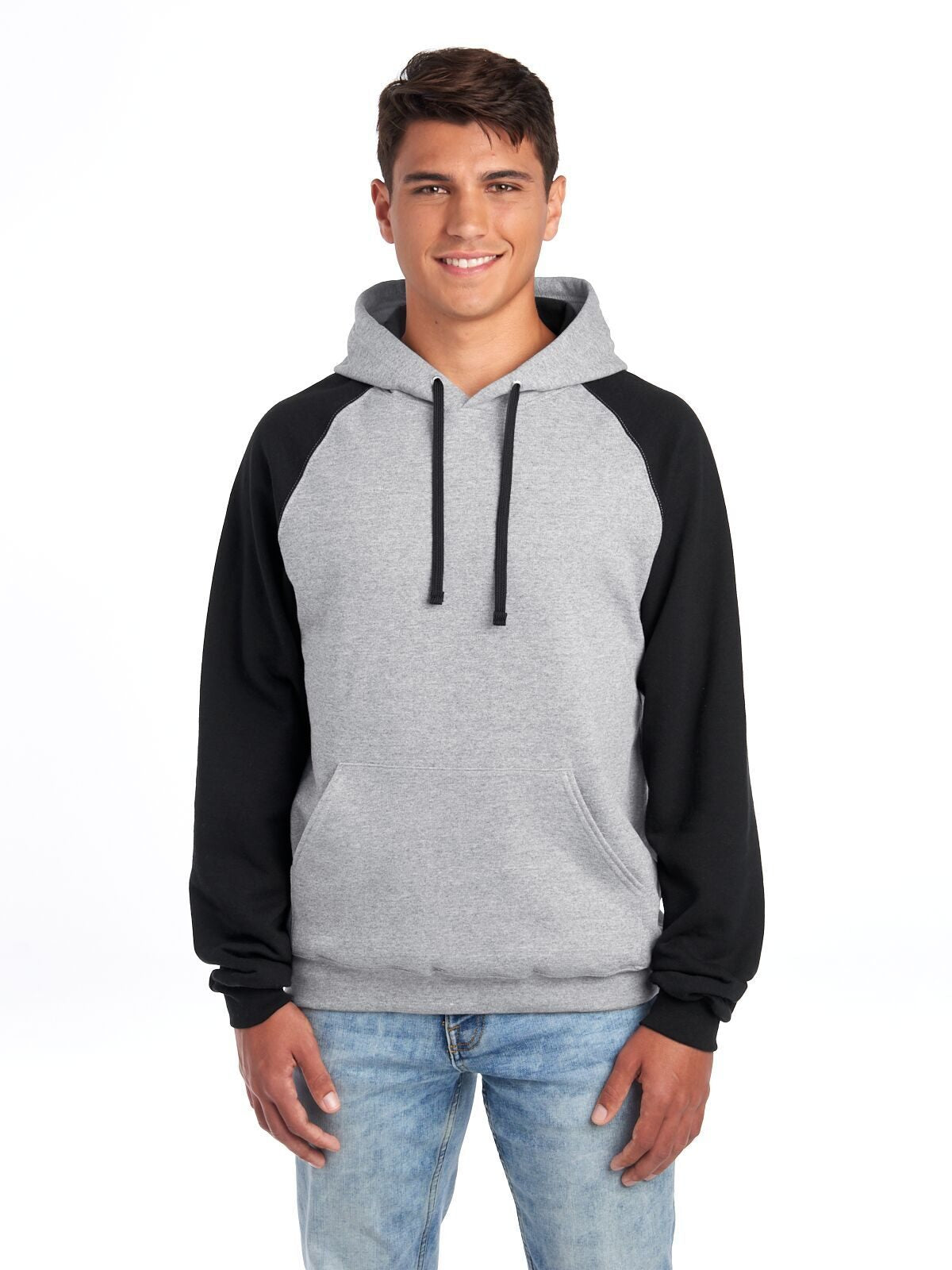 NuBlend Colour Block Raglan Hooded Sweatshirt