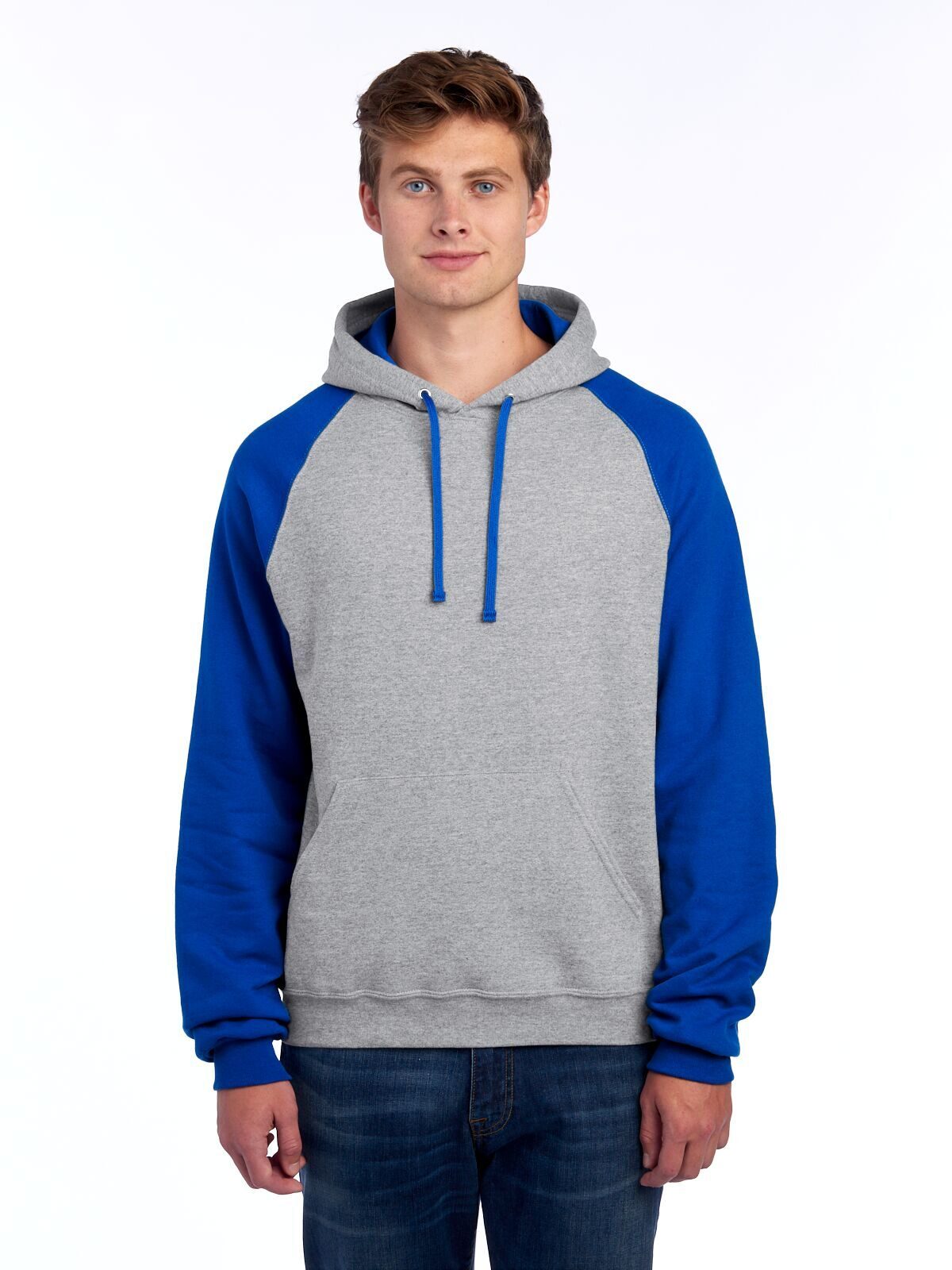 NuBlend Colour Block Raglan Hooded Sweatshirt