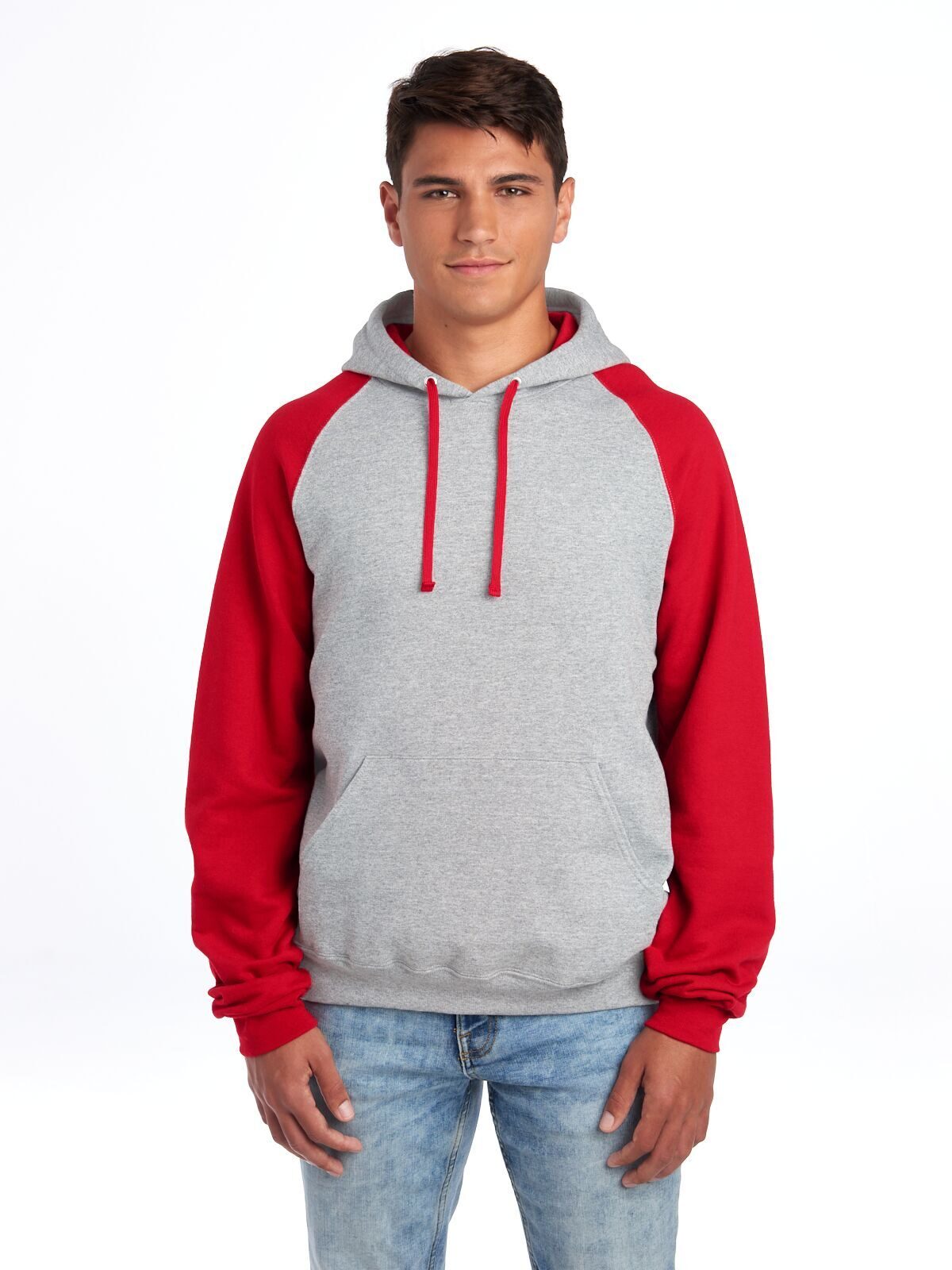 NuBlend Colour Block Raglan Hooded Sweatshirt