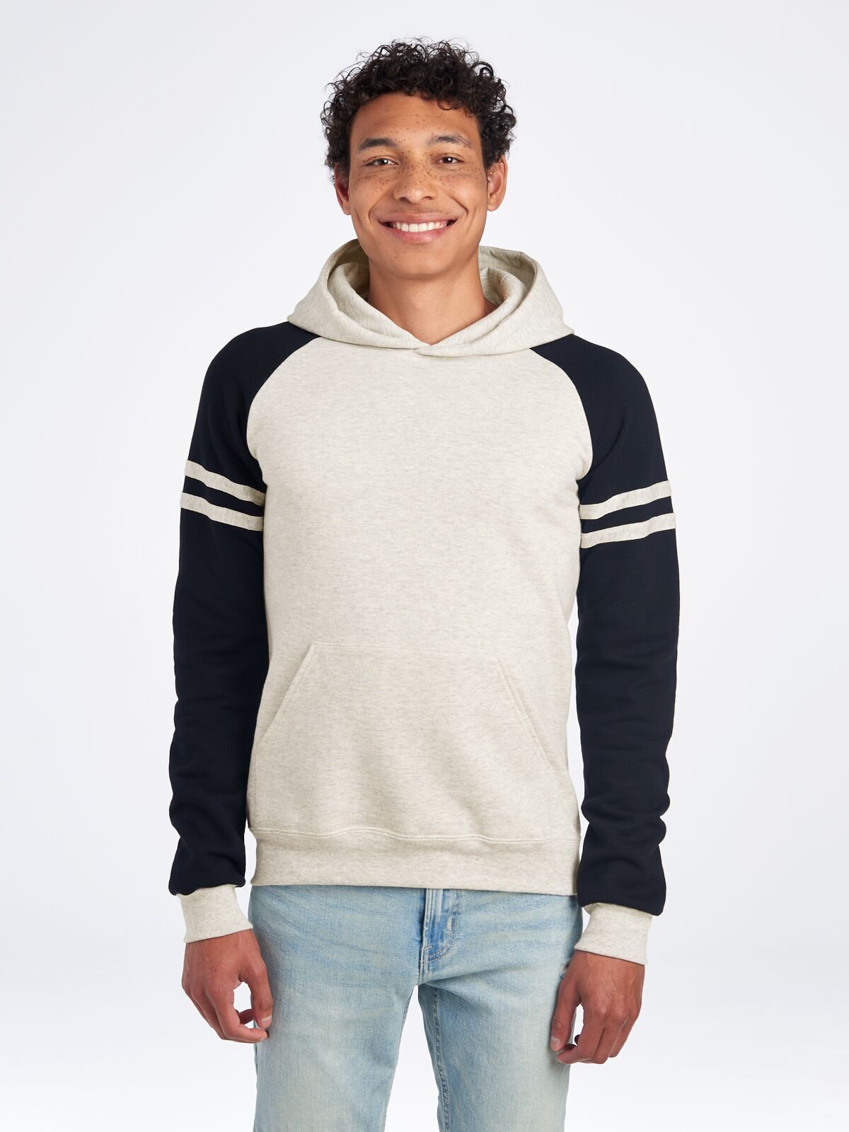NuBlend Varsity Colour-Block Hooded Sweatshirt
