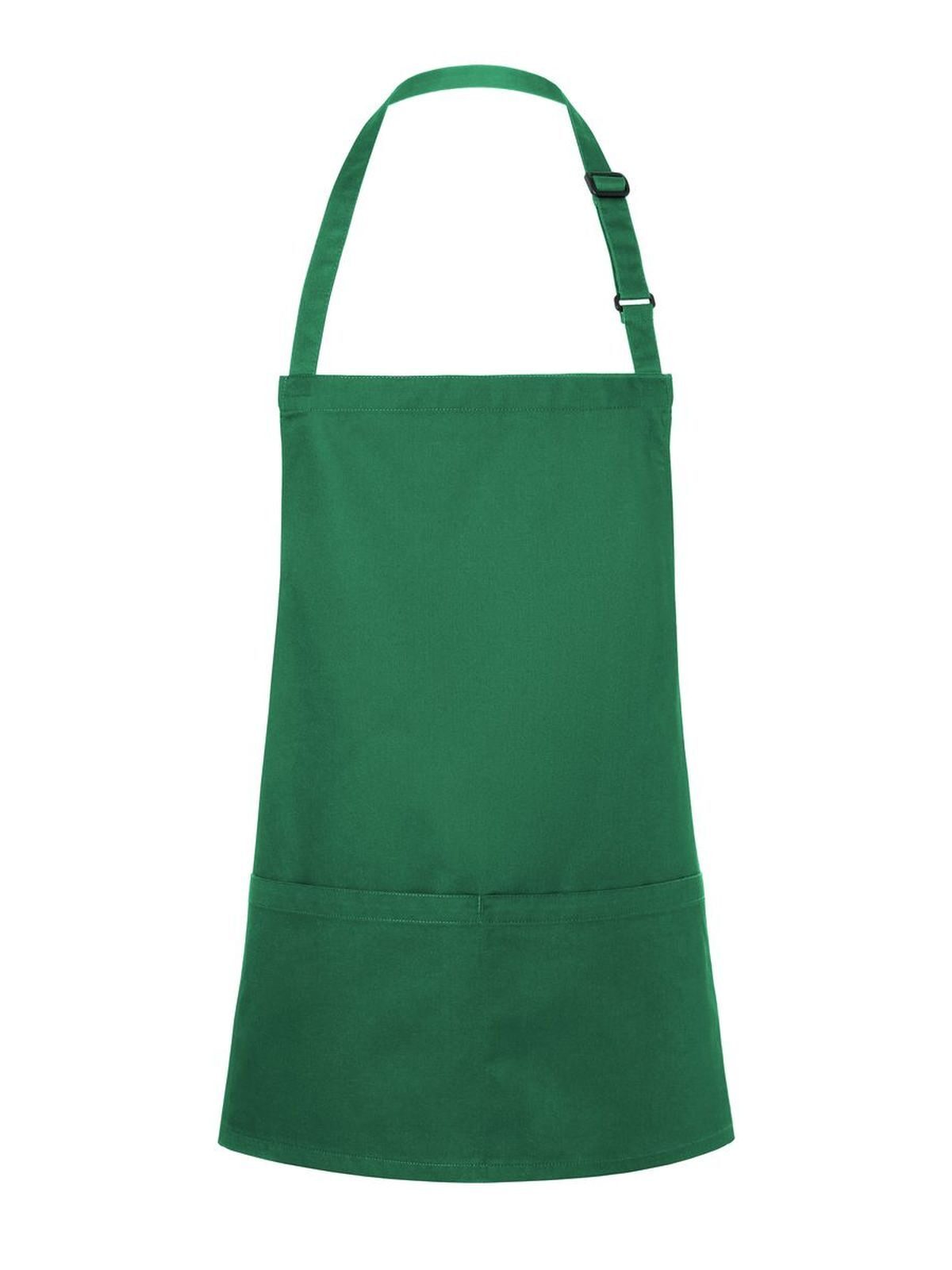 Short Bib Apron Basic With Buckle And Pocket