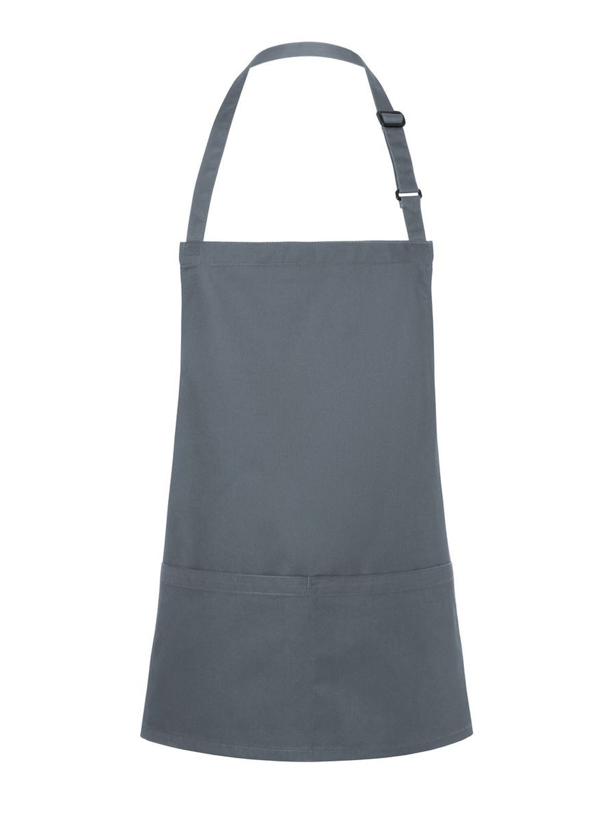 Short Bib Apron Basic With Buckle And Pocket