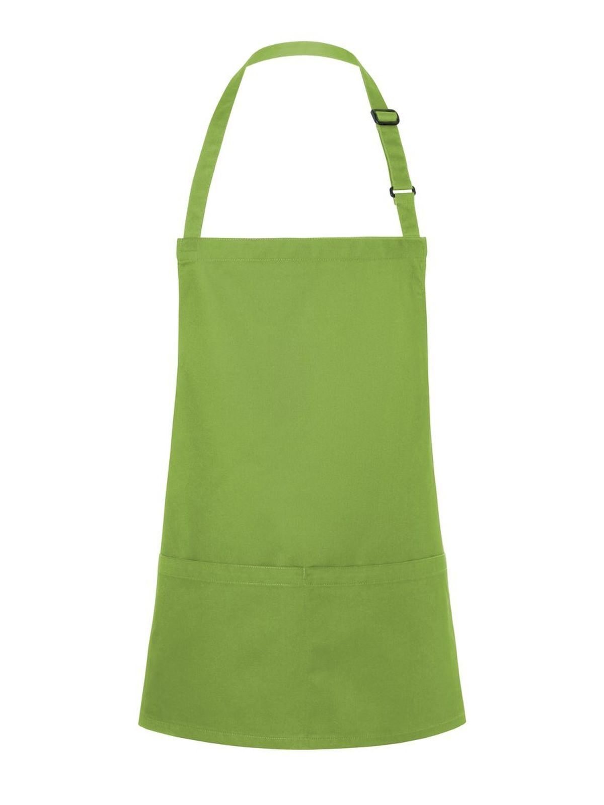 Short Bib Apron Basic With Buckle And Pocket