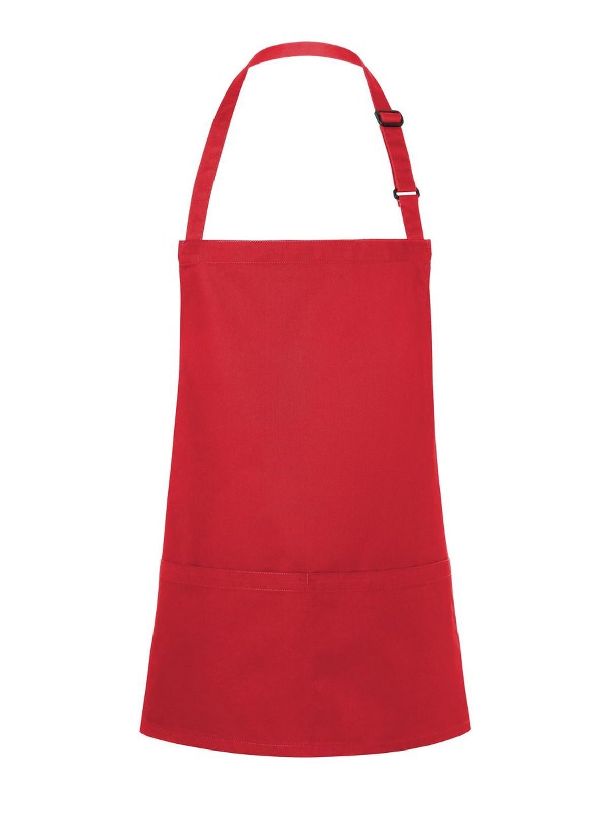 Short Bib Apron Basic With Buckle And Pocket
