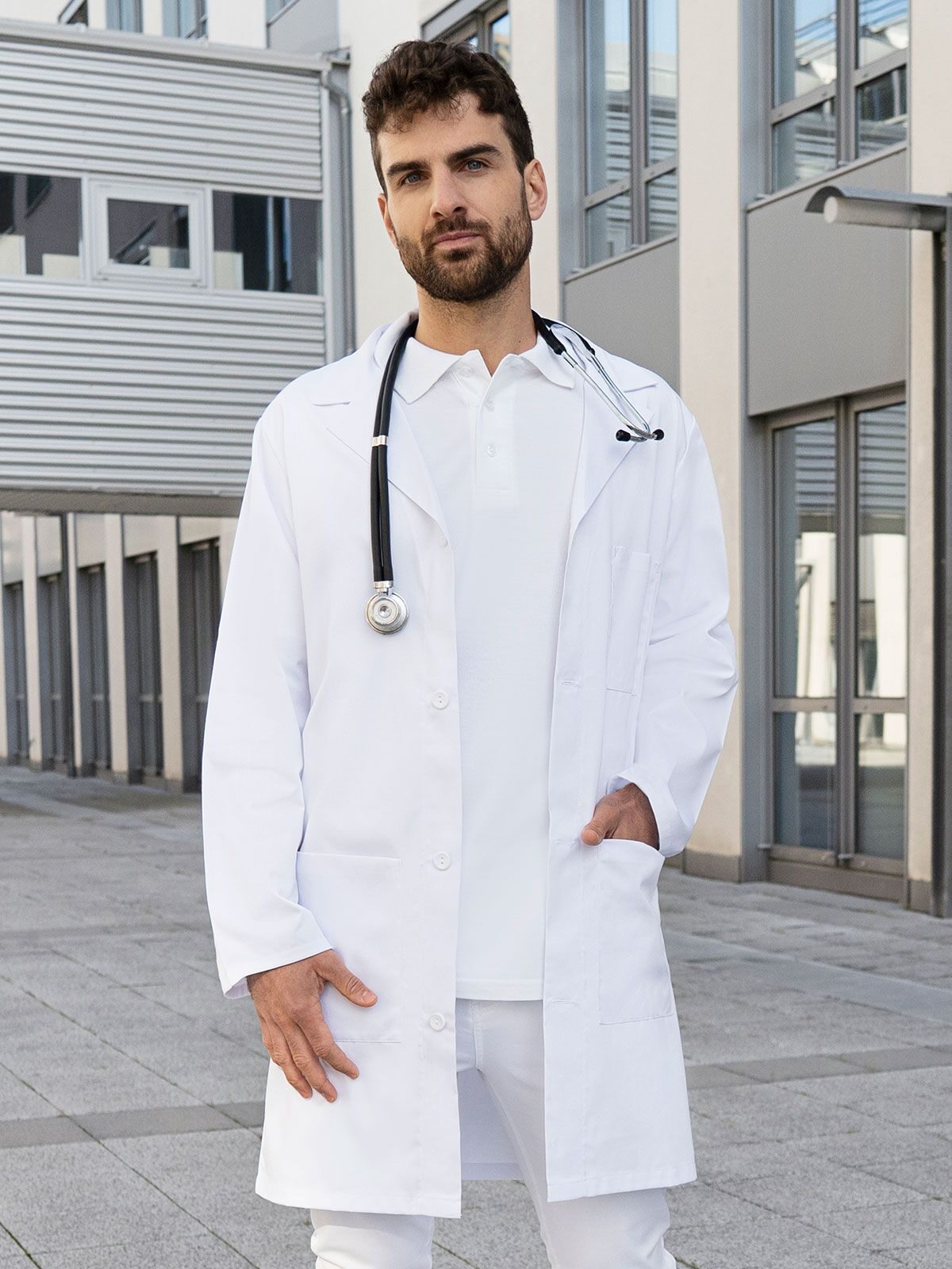 Men's Medical and Lab Coat Basic
