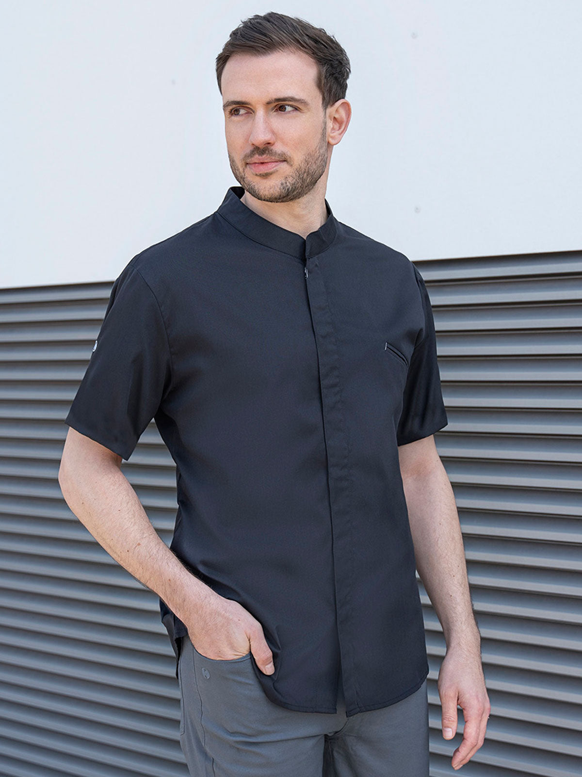 Short-sleeve Chef Jacket Modern-Touch
