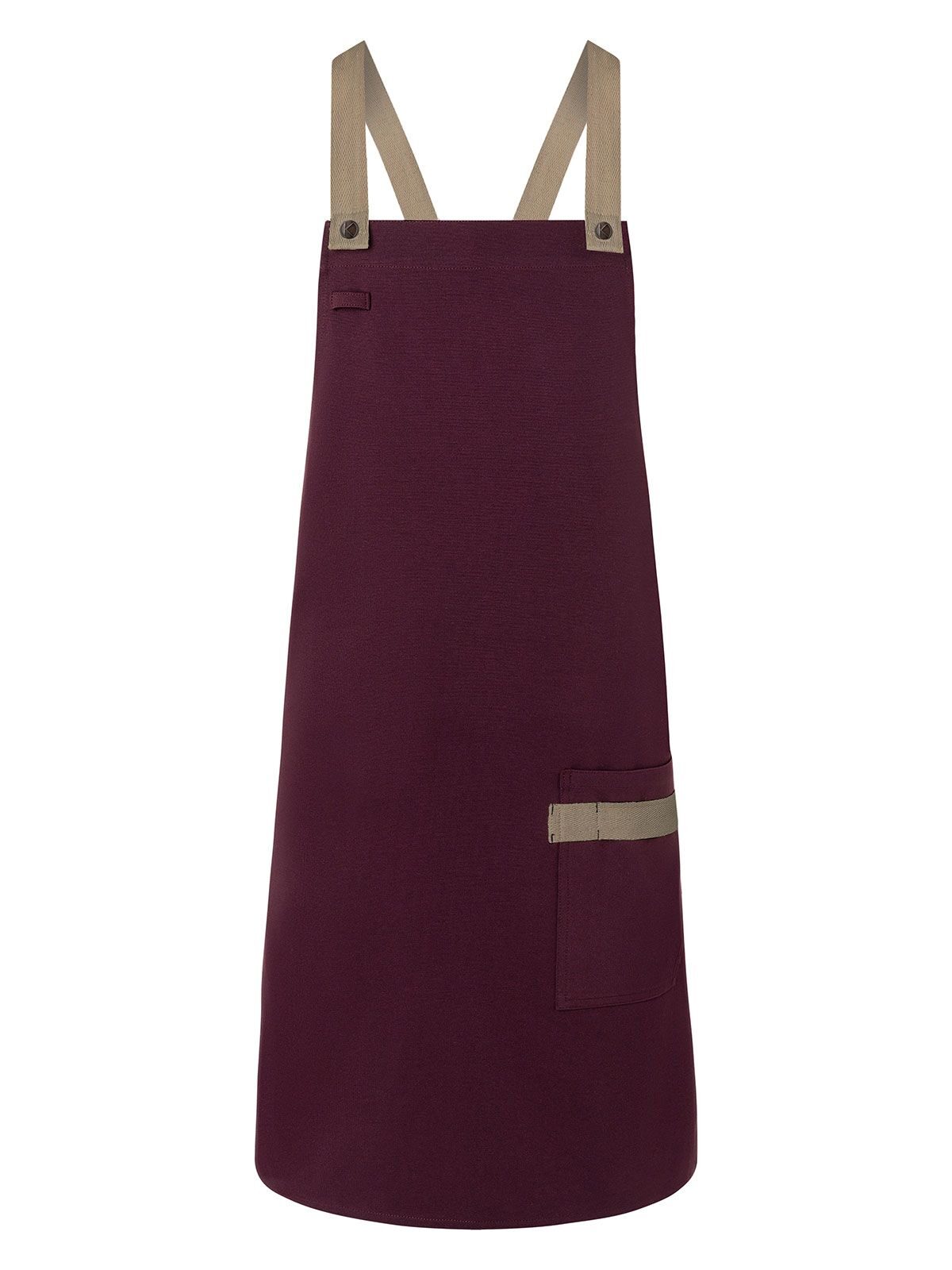 Bib Apron With Crossed Ribbons